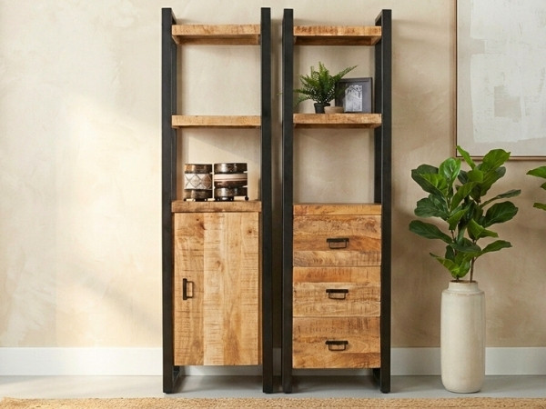 Boekenkasten mangohout