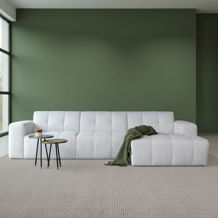 Hoekbank wave in stof