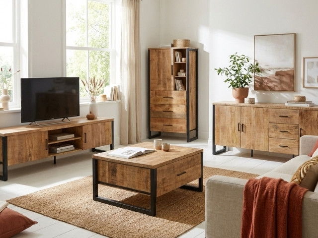 Complete woonkamer set industrieel