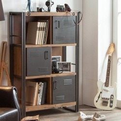 Industriële meubels acaciahout met staal